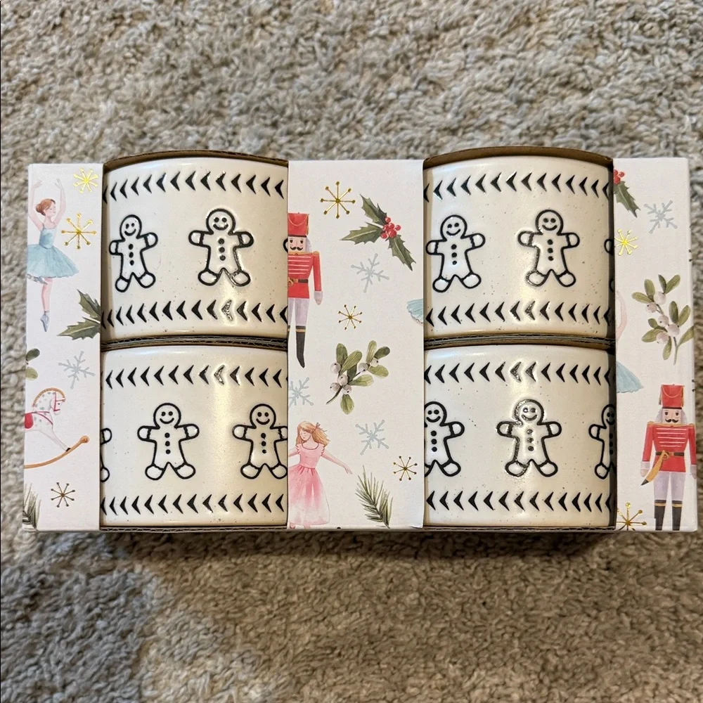 Gingerbread Pattern Adhesive Ribbon Tape - White and Black